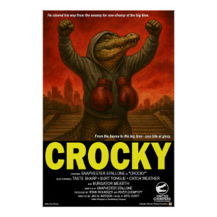 Crocky Klassische Filmparodie Poster