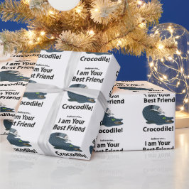 Crocodile Alligator Funny Crocodile Geschenkpapier