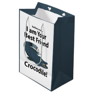 Crocodile Alligator Funny Crocodile Mittlere Geschenktüte