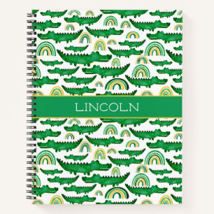Crocodile Alligator Rainbow Personalisieren Notizbuch