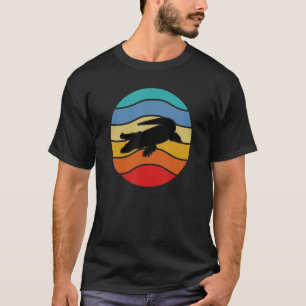 Crocodile Alligator Retro Sunset Lover Niedlich Re T-Shirt