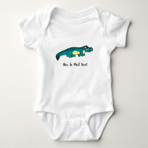 Crocodile Baby Bodysuit Baby Strampler
