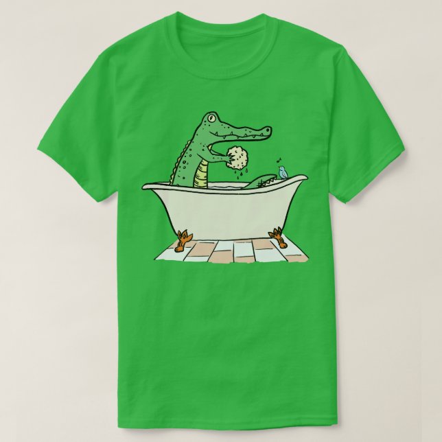 Crocodile Bathtime T-Shirt (Design vorne)