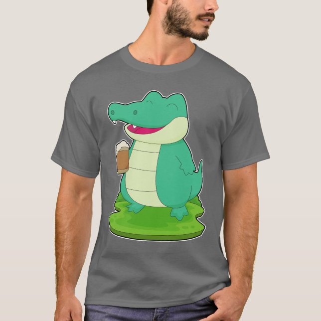 Crocodile Beer Tasse Beer T-Shirt (Vorderseite)