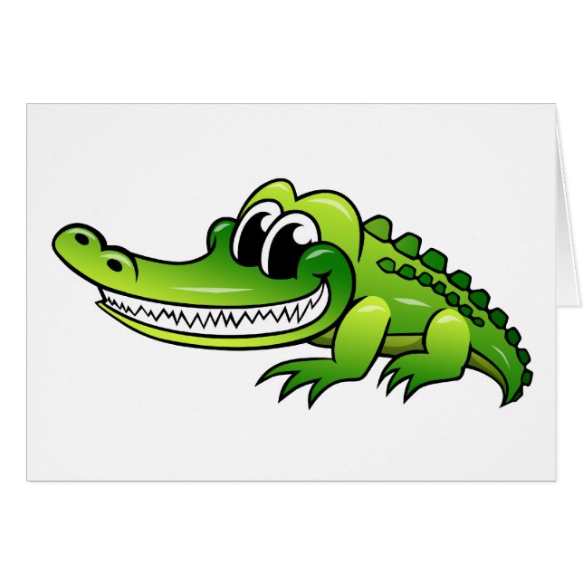 Crocodile de bande dessinée (Devant horizontal)