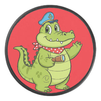 crocodile eishockey puck