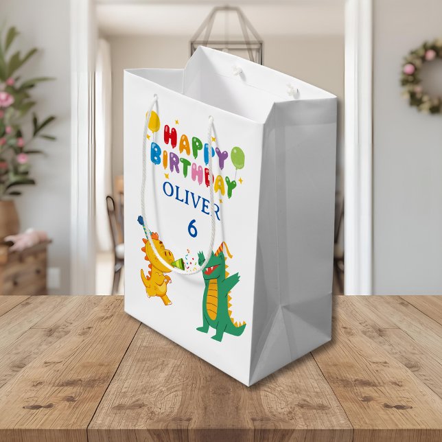 Crocodile & Hippo Gift Bag - Fun Party Theme Mittlere Geschenktüte (Von Creator hochgeladen)