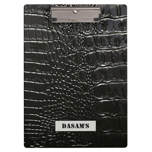 CROCODILE LEATHER KLEMMBRETT (Vorderseite)