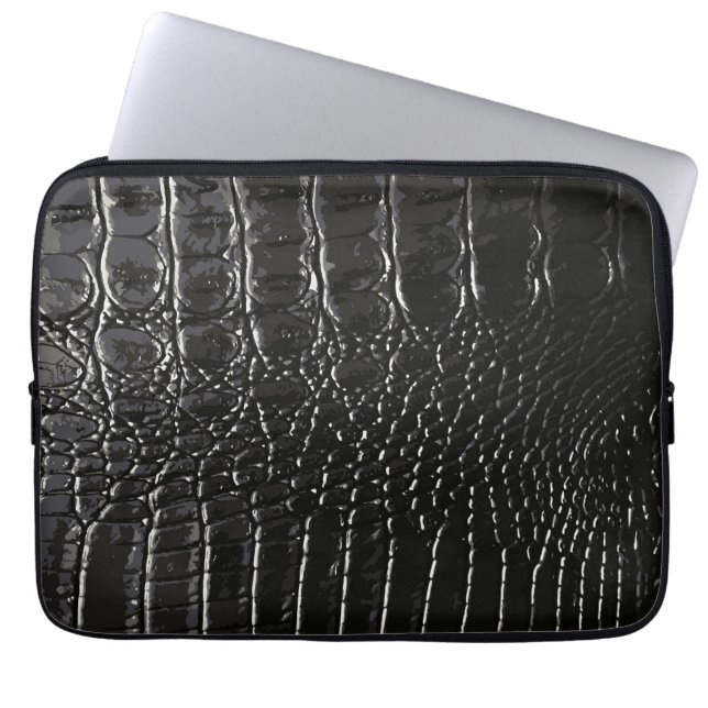 CROCODILE LEATHER LAPTOPSCHUTZHÜLLE (Vorderseite)