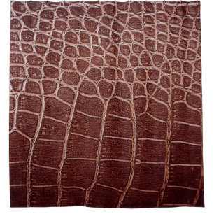 Crocodile leather patternabstract,alligator,animal duschvorhang