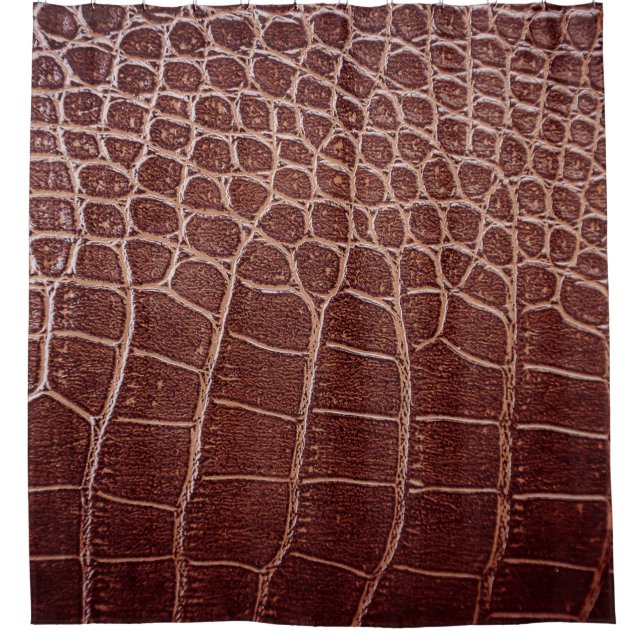 Crocodile leather patternabstract,alligator,animal duschvorhang (Vorderseite)