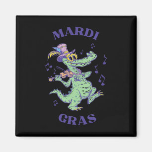 Crocodile Mardi Grawr Kostüm Mardi Gras Gator Men Magnet
