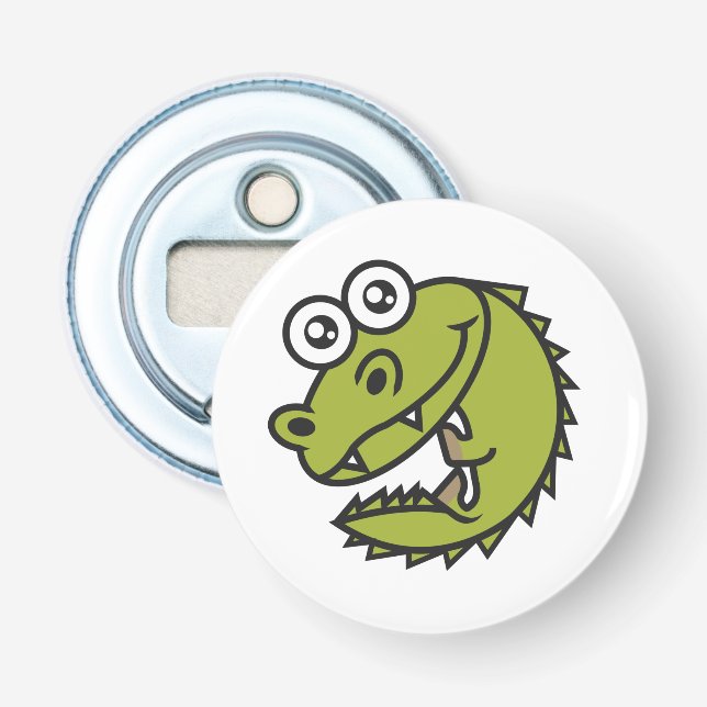 Crocodile Niedlich Baby Croc Flaschenöffner (Vorderseite)