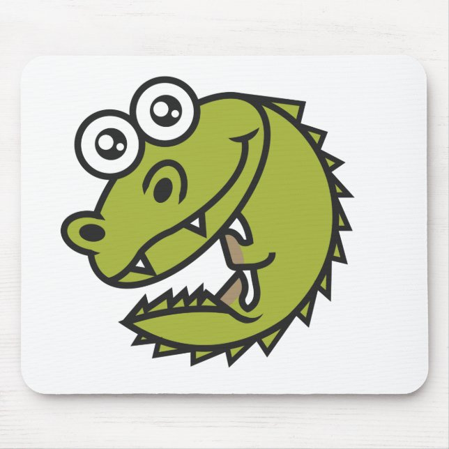 Crocodile Niedlich Baby Croc Mousepad (Vorne)