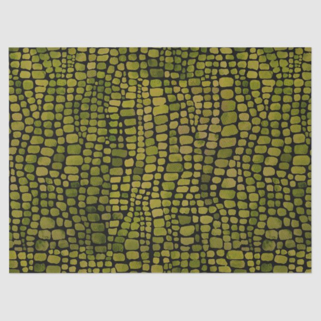 Crocodile Print Seidenpapier (Vorderseite)