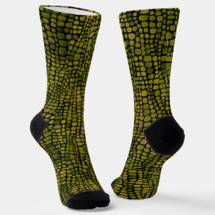 Crocodile Print Socken