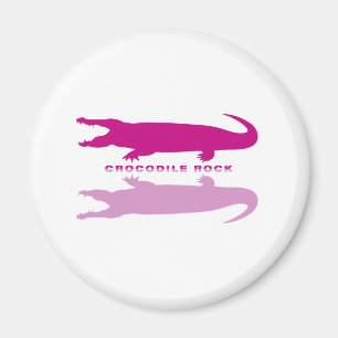 Crocodile Reflection Lila) Magnet