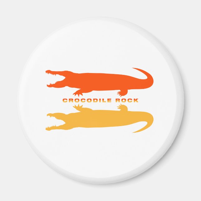 Crocodile Reflection (Orange) Magnet (Vorne)