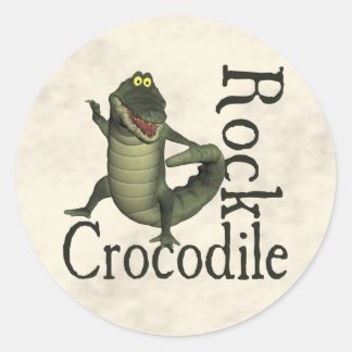 Crocodile Rock Runder Aufkleber