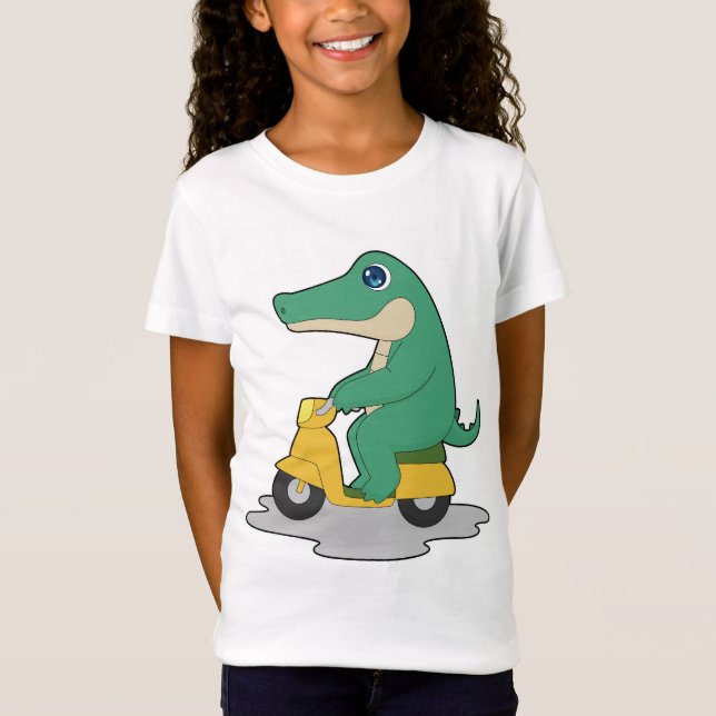 Crocodile Scooter T-Shirt (Vorderseite)