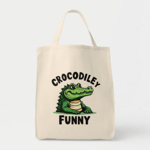 Crocodile T - Shirt zum Augenfang - Funny Krocodil Tragetasche