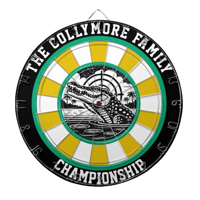 Crocodile Target Lake Arkade Dartscheibe (vorne)