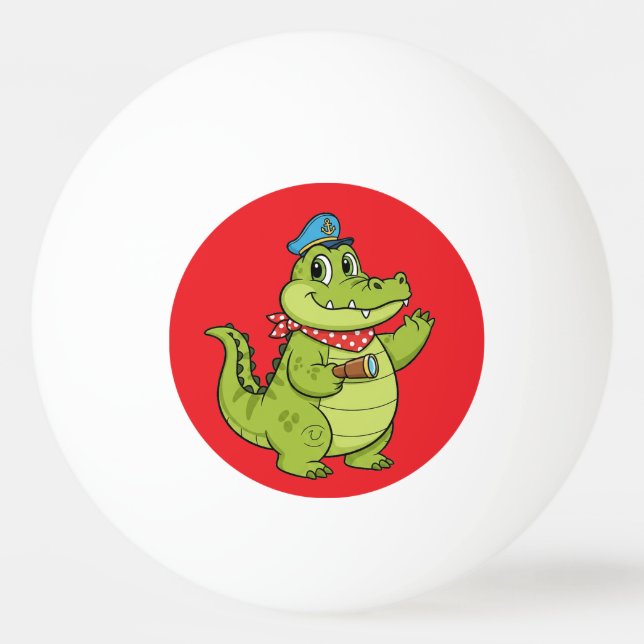 crocodile tischtennisball (Vorderseite)