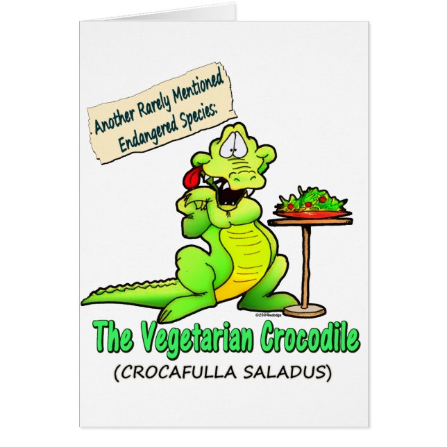CROCODILE VÉGÉTARIEN (Devant)