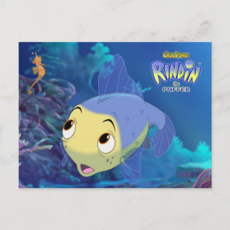 CrocPond's RINDIN the Puffer Postcard Postkarte