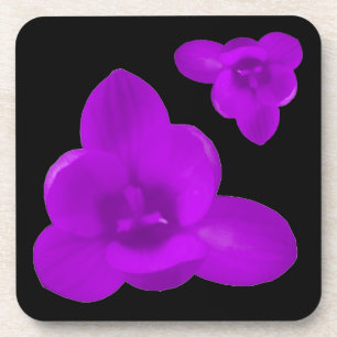 Crocus Blume Lila Cork Untersetzer