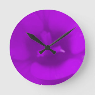 Crocus Blume Lila Wall Clock Runde Wanduhr