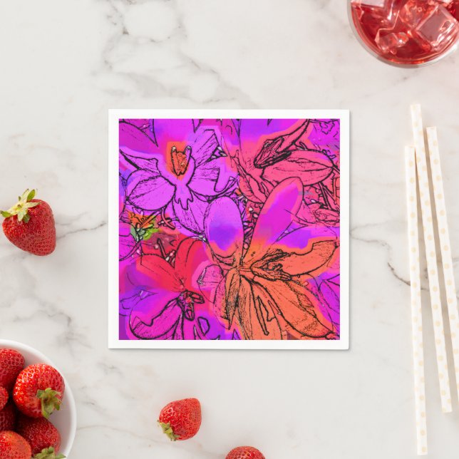 CROCUS-BLUME SERVIETTE (Beispiel)