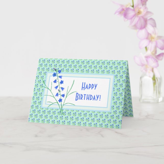 Crocus et Irises Plié Carte de voeux Anniversaire (Orchidée)