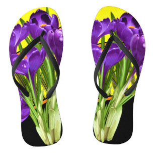 Crocus floral/geometrisch flip flops
