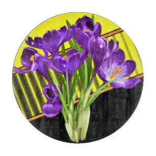 Crocus floral/geometrisch schneidebrett