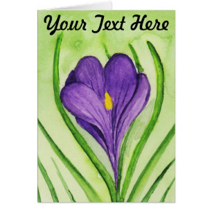 Crocus Greeting Card