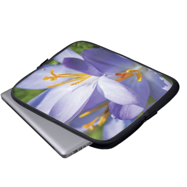 Crocus Laptopschutzhülle (Vorne Knopf)