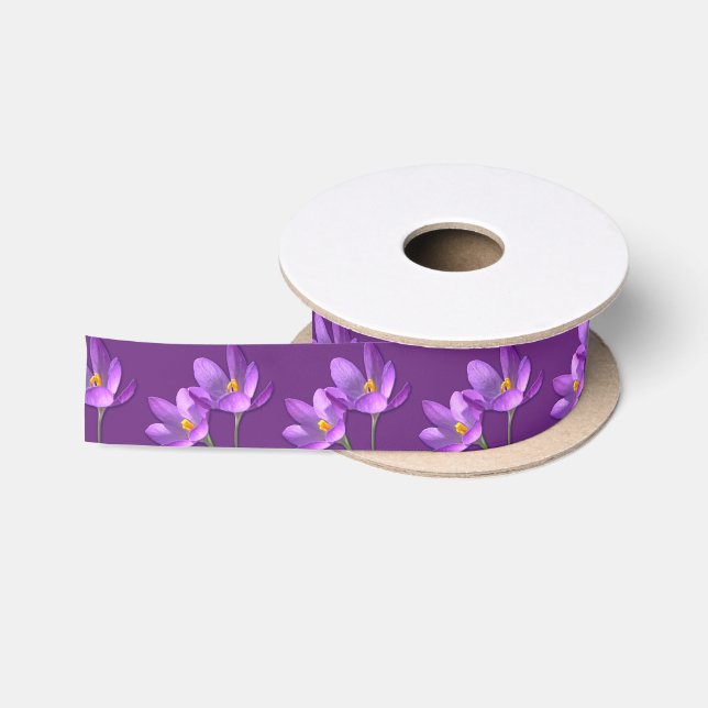 Crocus Ribbon Papier Maßgeschneiderte Blume Band Satinband (Spule)