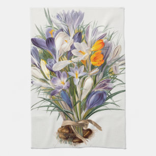 Crocus Spring Blume Florenz Geschirrtuch