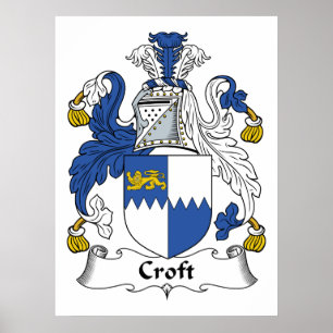 Croft Familienwappen Poster