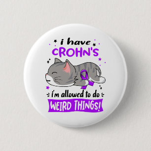 Crohn's Awareness Month Ribbon Geschenke Button