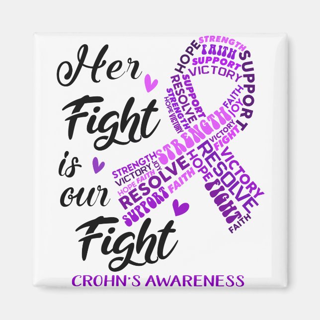 Crohn's Awareness Month Ribbon Geschenke Magnet (Vorne)