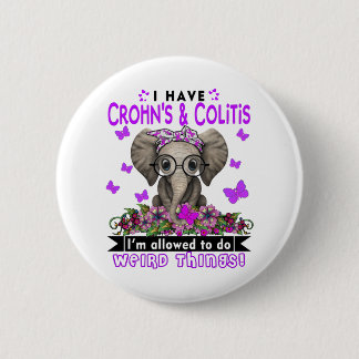 Crohn's & Colitis Awareness Month Ribbon Geschenke Button