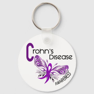 Crohns Krankheit SCHMETTERLING 3 Schlüsselanhänger