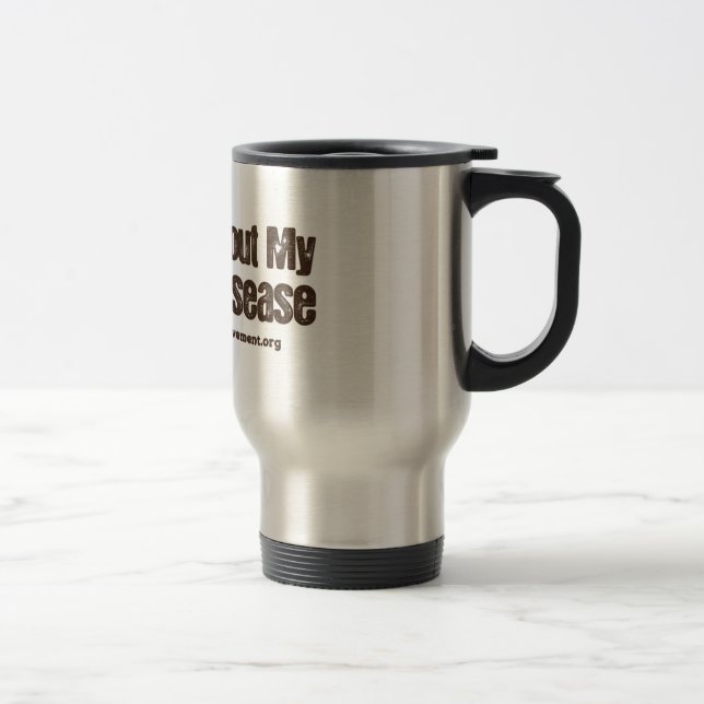 Crohns Krankheits-Bewusstseins-Reise-Tasse Reisebecher (Rechts)