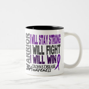 Crohns Krankheits-Krieger Zweifarbige Tasse