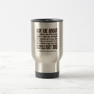 Crohns und Kolitis-Ermächtigungs-Reise-Tasse Reisebecher