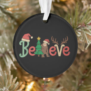 Croire Bigfoot Sasquatch Santa Renne Noël