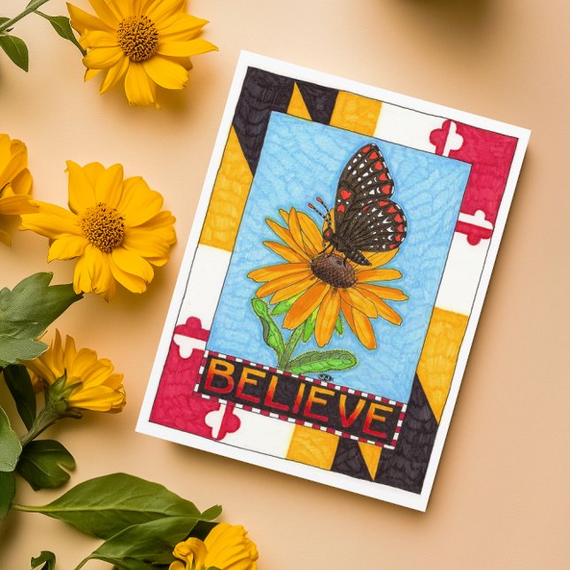 Croire carte postale inspirante (Créateur téléchargé)