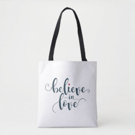 Croire en amour Valentine Calligraphie | Sac fourr